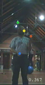 Jochen Voss, Juggling in the Cryfields sports pavillion