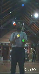 Jochen Voss, Juggling in the Cryfields sports pavillion