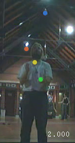 Jochen Voss, Juggling in the Cryfields sports pavillion