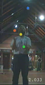 Jochen Voss, Juggling in the Cryfields sports pavillion