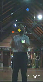 Jochen Voss, Juggling in the Cryfields sports pavillion