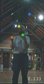 Jochen Voss, Juggling in the Cryfields sports pavillion